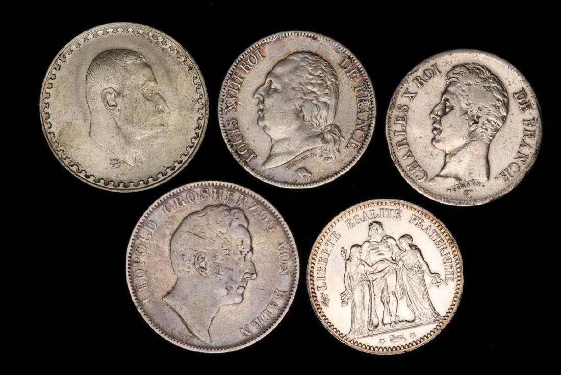AN ESTATE LOT OF 19TH C EUROPEAN AND PERSIAN COINS (1 of 7)