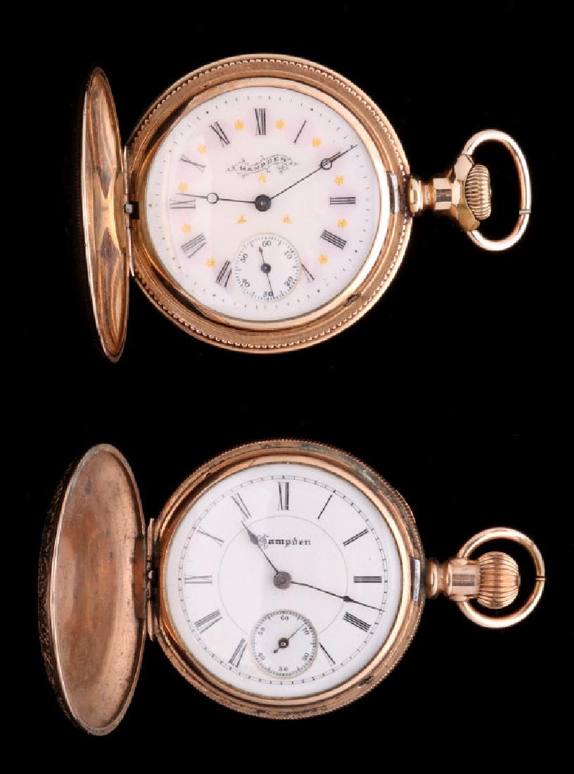 TWO ANTIQUE LADIES HUNTING CASE WATCHES (1 of 16)