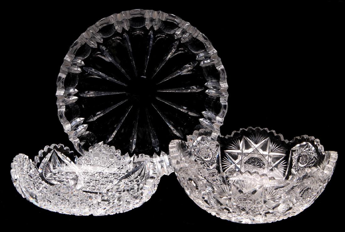 AMERICAN BRILLIANT PERIOD CUT GLASS BOWLS (1 of 8)
