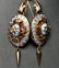 A VICTORIAN 10K GOLD BROOCH AND EARRING SUITE - 3