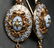A VICTORIAN 10K GOLD BROOCH AND EARRING SUITE - 4