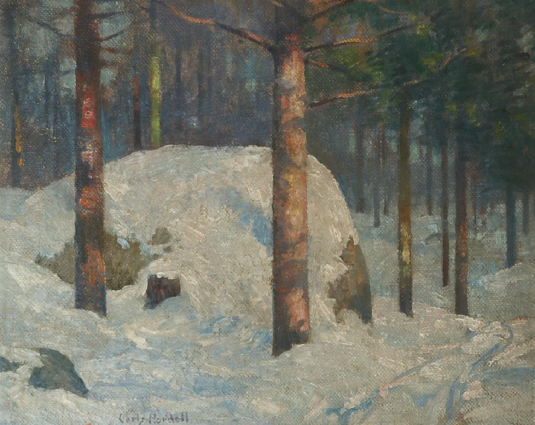 CARL NORDELL (1885-1957) OIL ON ARTIST'S BOARD (1 of 9)