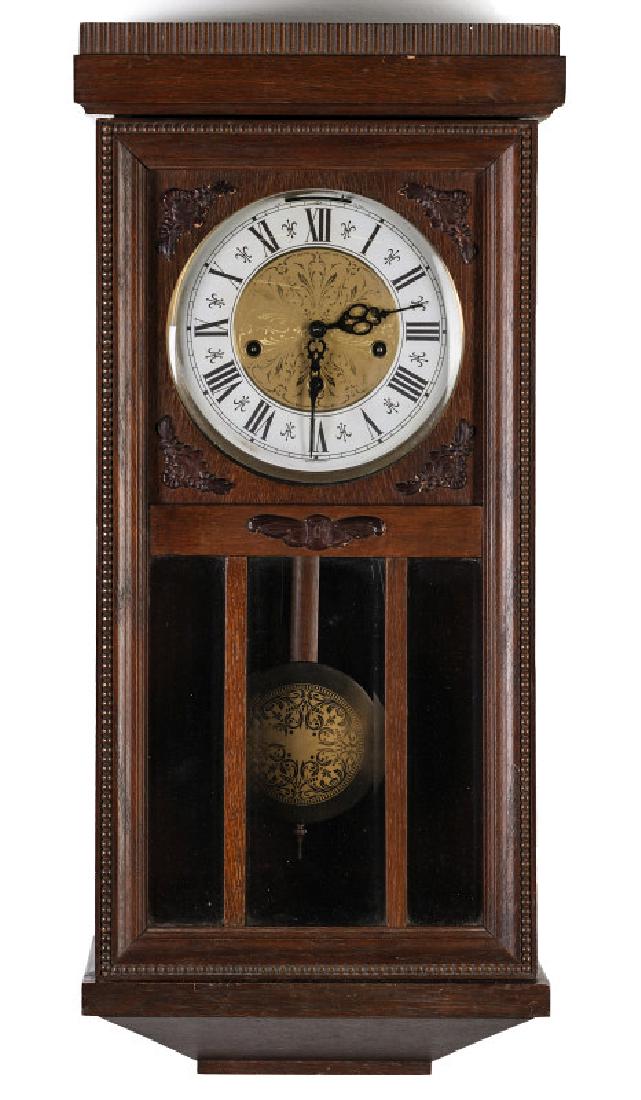 A MID 20TH C. GERMAN WESTMINSTER BOX REGULATOR (1 of 15)