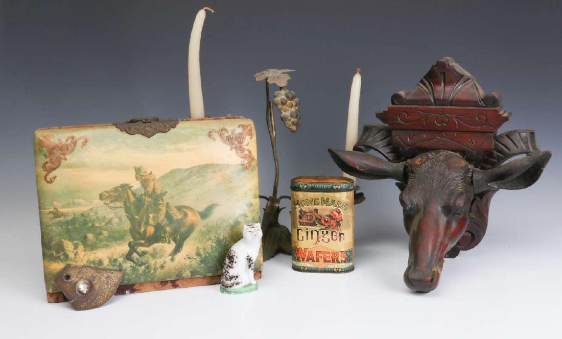 AN ESTATE LOT OF UNRELATED ANTIQUES (1 of 19)