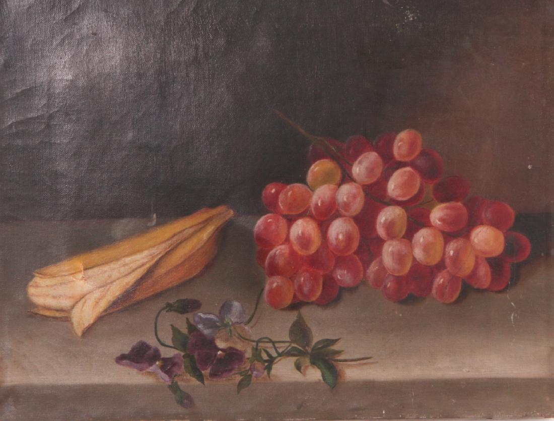 THREE 19TH CENTURY FRUIT STILL LIFE OIL PAINTINGS (1 of 20)