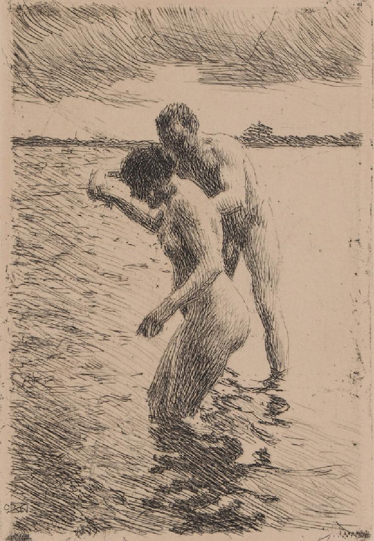 ANDERS ZORN (1860-1920) PENCIL SIGNED ETCHING (1 of 13)