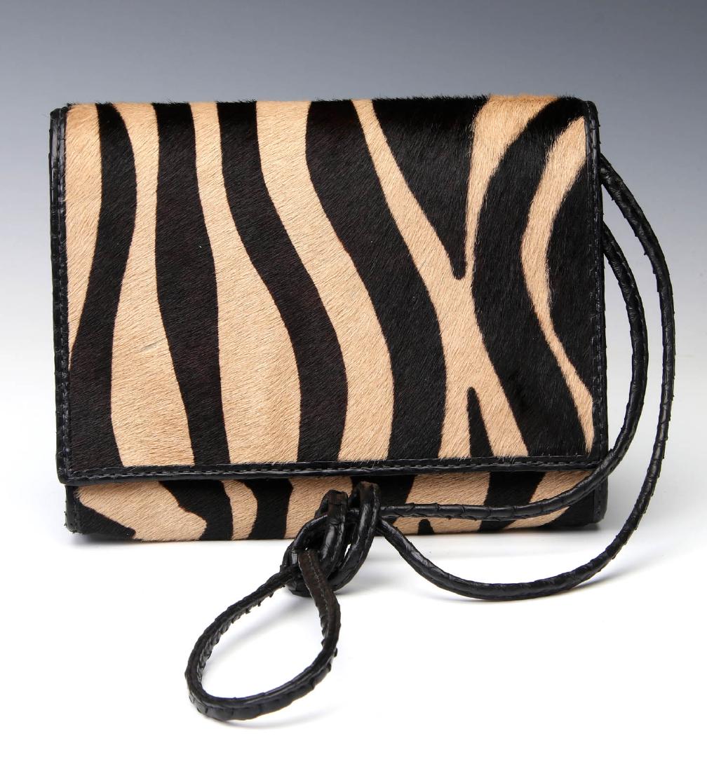 A CARLOS FALCHI PONY HAIR CLUTCH PURSE (1 of 6)