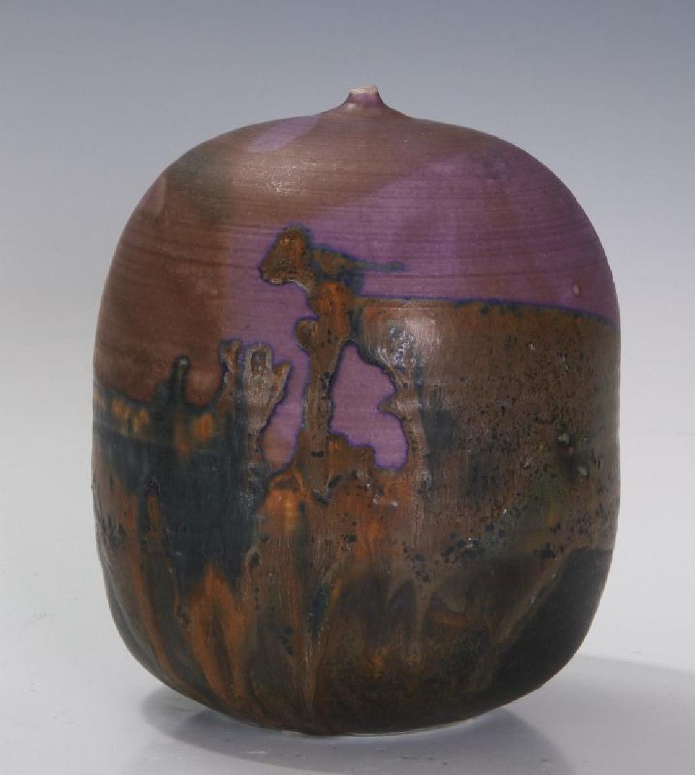 TOSHIKO TAKAEZU (1922-2011) MOONPOT WITH RATTLE (1 of 7)