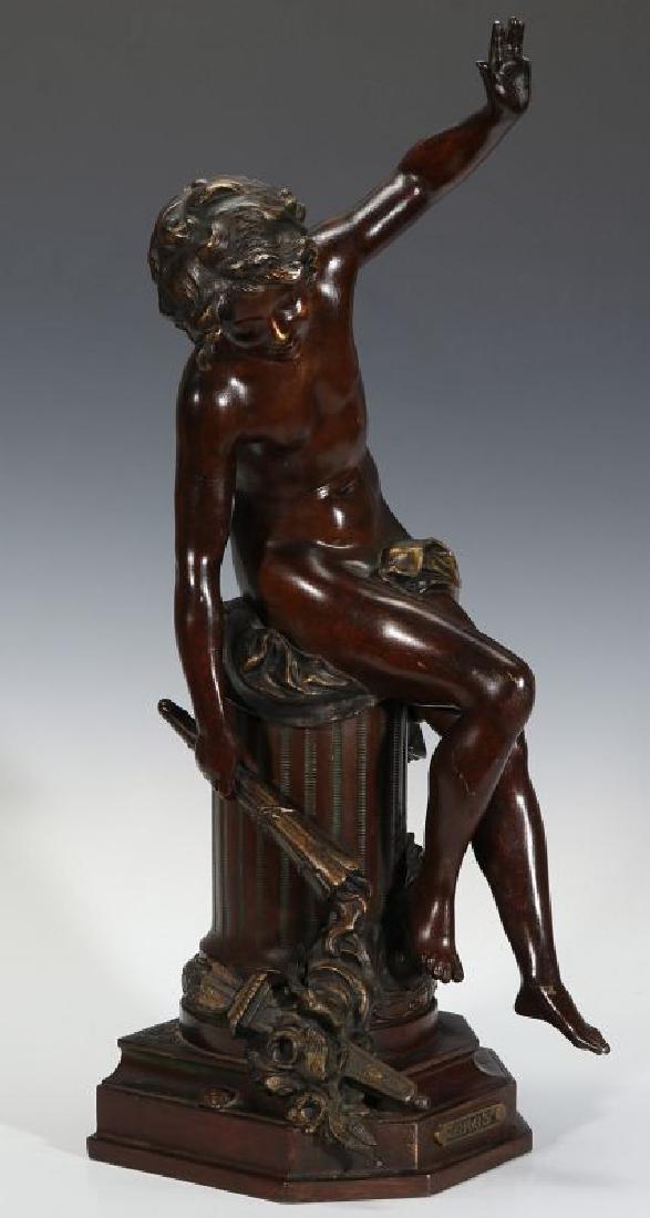 A LATE 19TH CENTURY BRONZE SCULPTURE 'EROS' (1 of 16)
