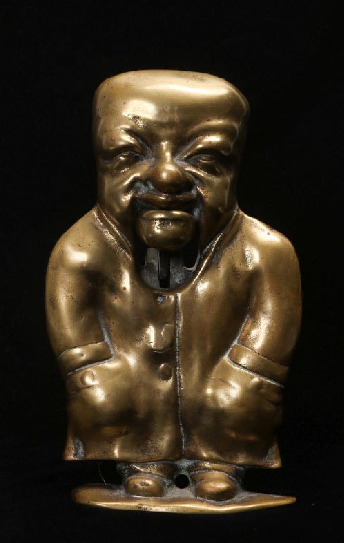 AN UNUSUAL STANDING CHARACTER BRASS NUTCRACKER (1 of 8)