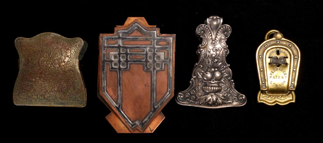 A COLLECTION OF ANTIQUE BILL CLIPS CIRCA 1900 (1 of 8)
