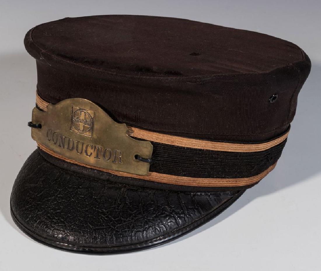 AN EARLY 20TH CENT SANTA FE RR CONDUCTOR'S CAP (1 of 10)