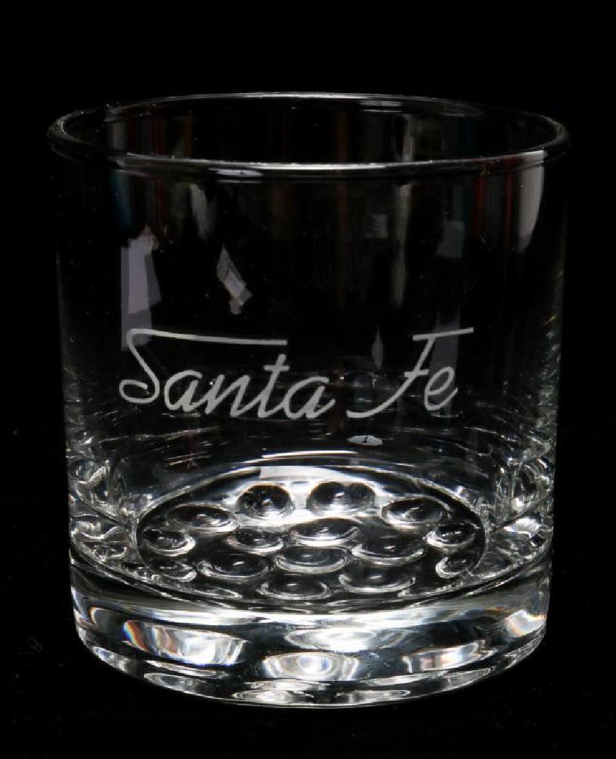 SANTA FE RAILROAD CRYSTAL OLD FASHIONED GLASSES (1 of 5)