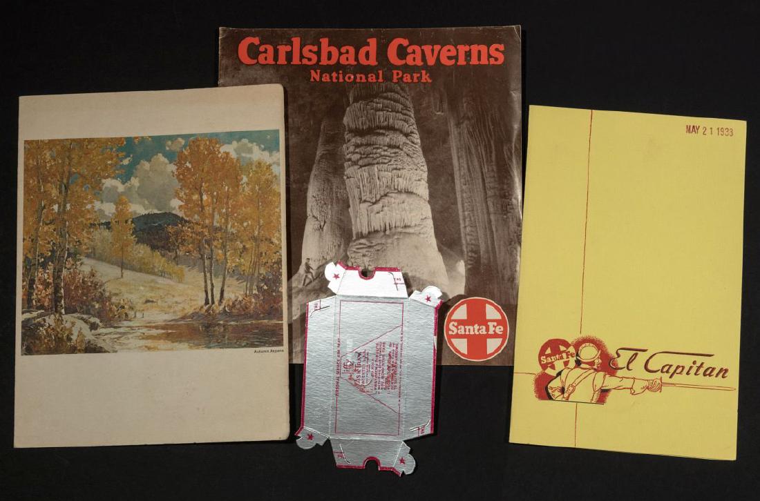 SANTA FE RR EL CAPITAN & OTHER MENUS AND EPHEMERA (1 of 9)