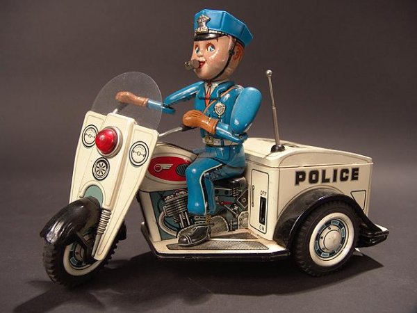HARLEY-DAVIDSON BATTERY OP POLICE MOTORCYCLE
