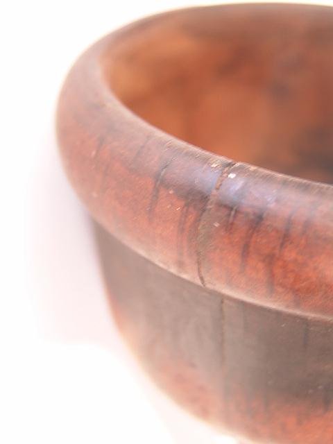 19TH CENT.HAND CARVED WALNUT FUNNEL - 3