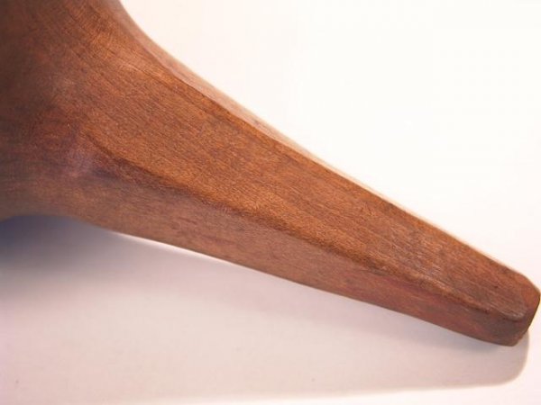 19TH CENT.HAND CARVED WALNUT FUNNEL - 4