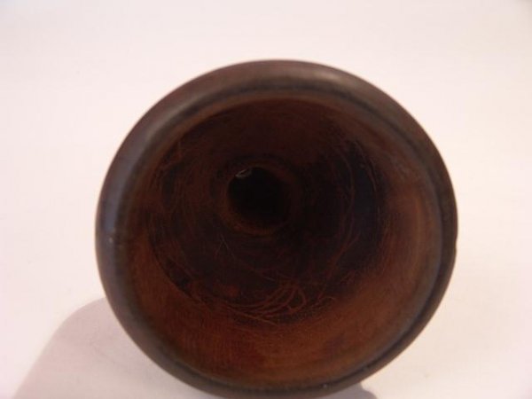 19TH CENT.HAND CARVED WALNUT FUNNEL - 6