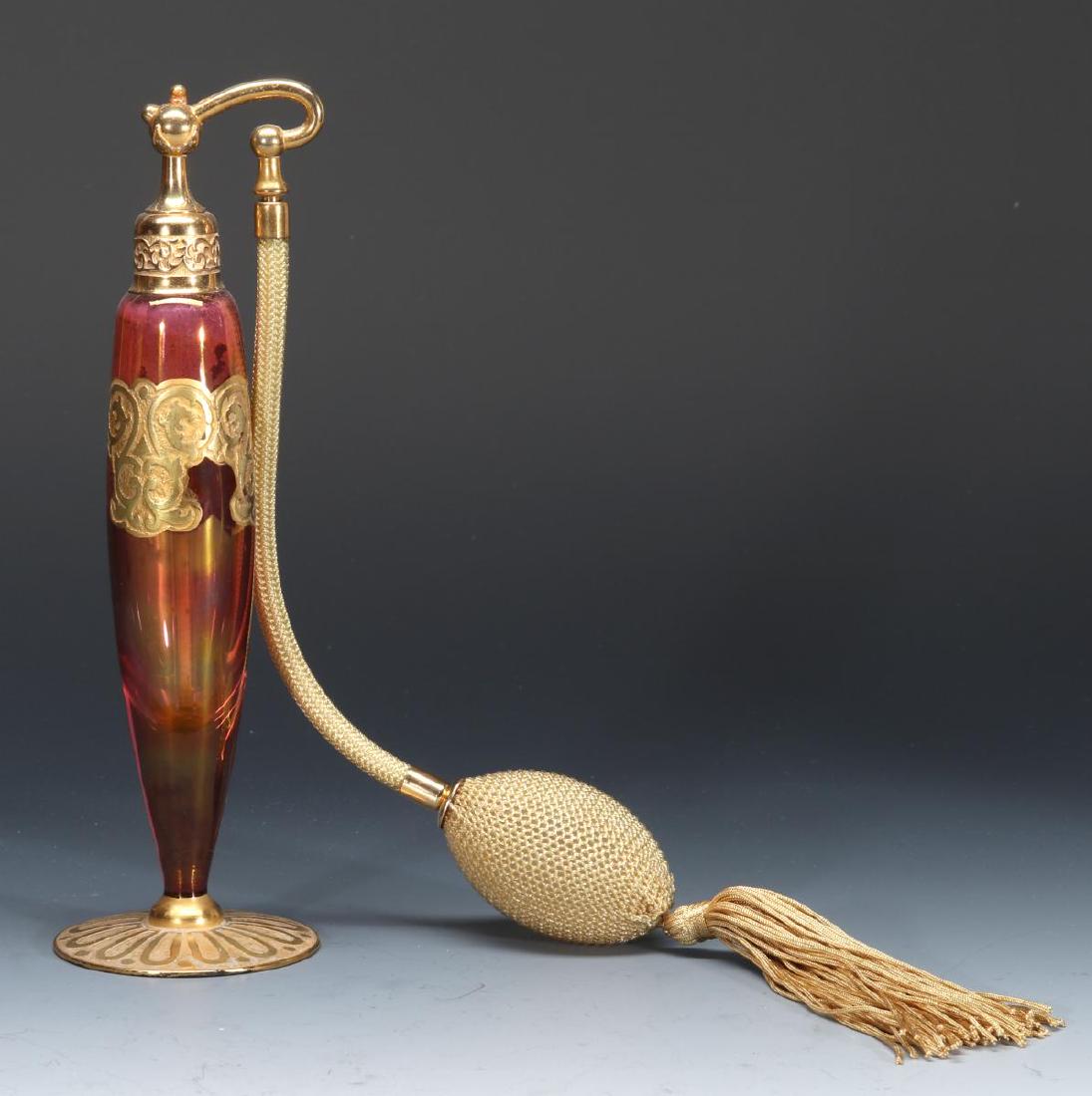 A GOOD DeVILBISS CUT BACK GLASS PERFUME ATOMIZER (1 of 7)