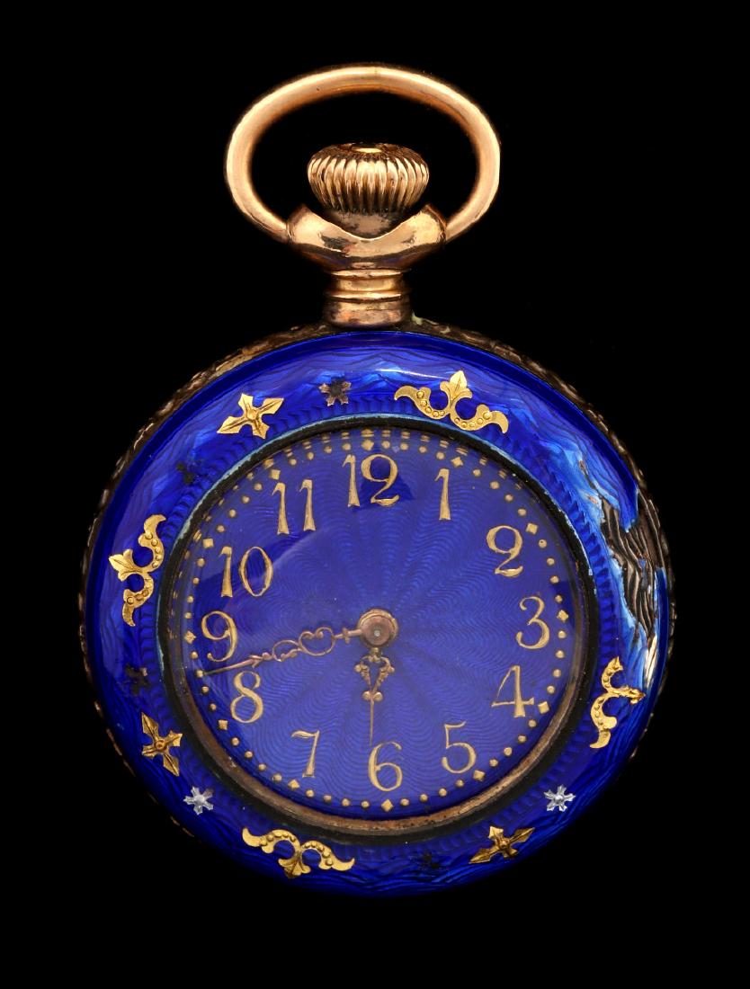 NEW ENGLAND WATCH CO. GUILLOCHE POCKET WATCH (1 of 6)