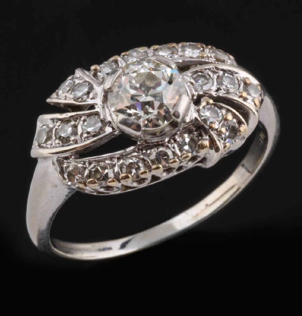 VINTAGE 14K GOLD AND DIAMOND FASHION RING, 1.0 CT. (1 of 11)