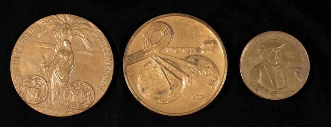 A COLLECTION OF COMMEMORATIVE TABLE MEDALS (1 of 6)