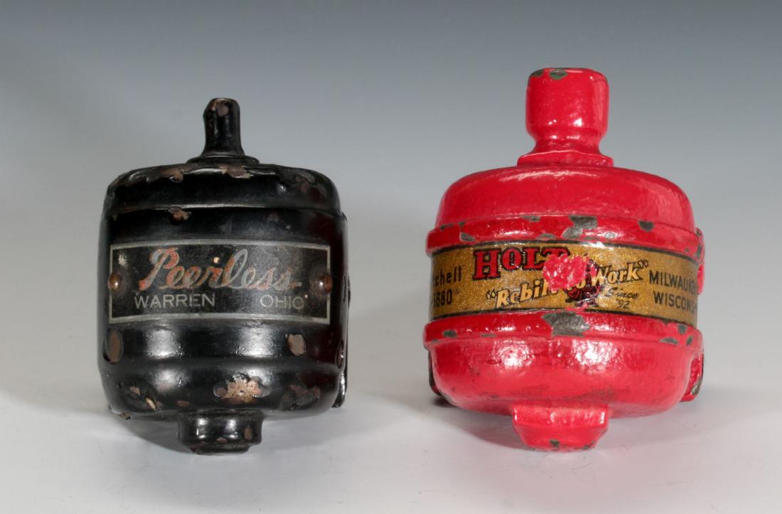 TWO VINTAGE MINIATURE ELECTRIC MOTOR PAPERWEIGHTS (1 of 10)