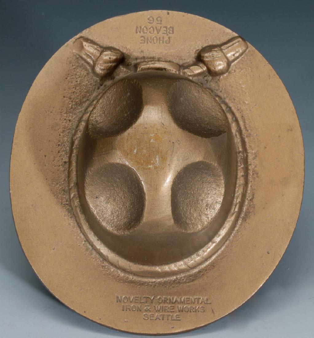 A WWI DOUGHBOY HAT: NOVELTY ORNAMENTAL ...WORKS (1 of 5)