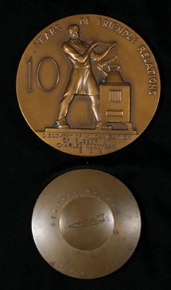 GOODYEAR TIRES AND GENERAL MOTORS TABLE MEDALS (1 of 4)