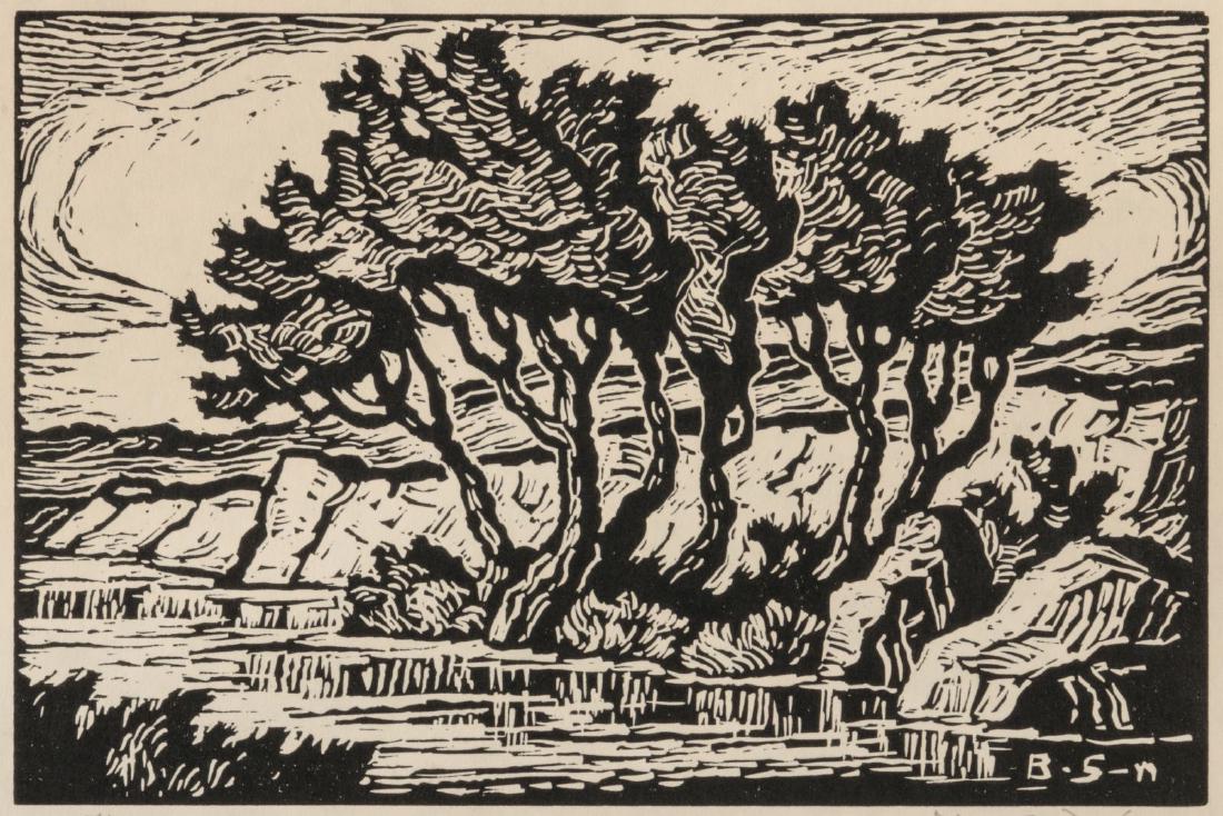 BIRGER SANDZEN (1871-1954) PENCIL SIGNED WOODBLOCK (1 of 11)