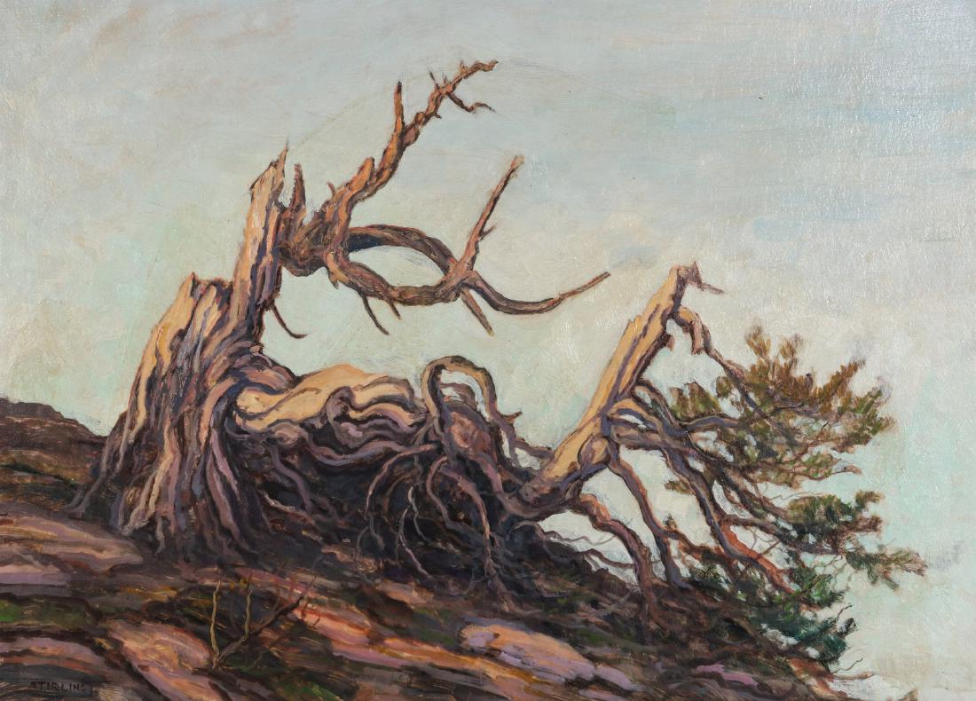 DAVID STIRLING (1887-1971) OIL ON ARTIST'S BOARD (1 of 13)