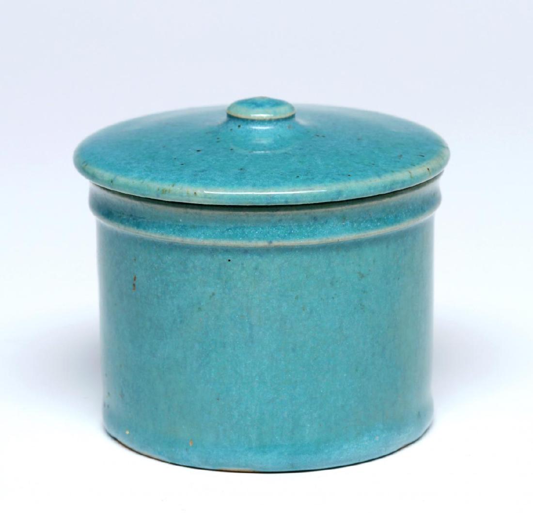 A RARE UNIVERSITY CITY POTTERY JAR SIGNED DOAT (1 of 9)