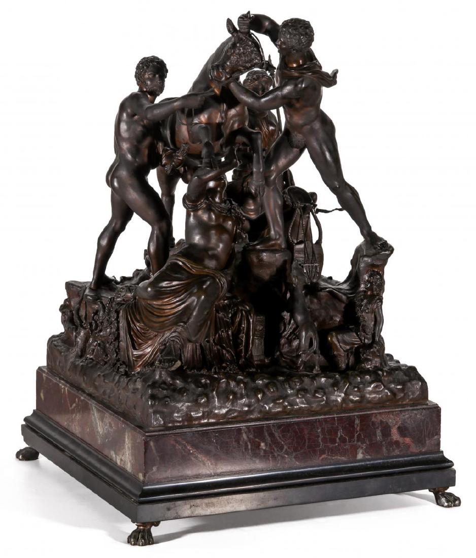 A GOOD 19TH C BRONZE GROUPING, THE FARNESE BULL (1 of 17)