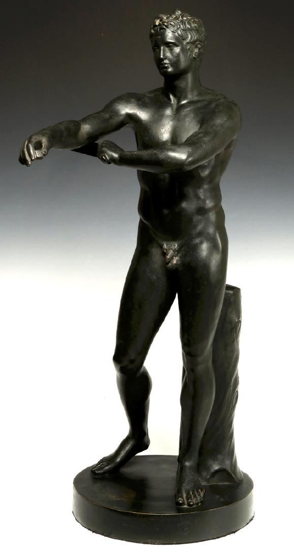 A 19TH CENT ITALIAN GRAND TOUR BRONZE ATHLETE (1 of 10)