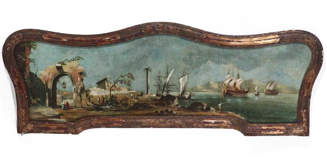 AN 18TH / 19TH C. CAPRICCIO IN FINE PERIOD FRAME (1 of 6)