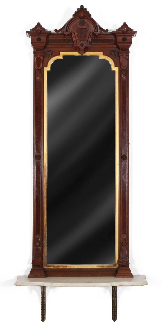 A 19TH C AMERICAN RENAISSANCE REVIVAL PIER MIRROR (1 of 9)