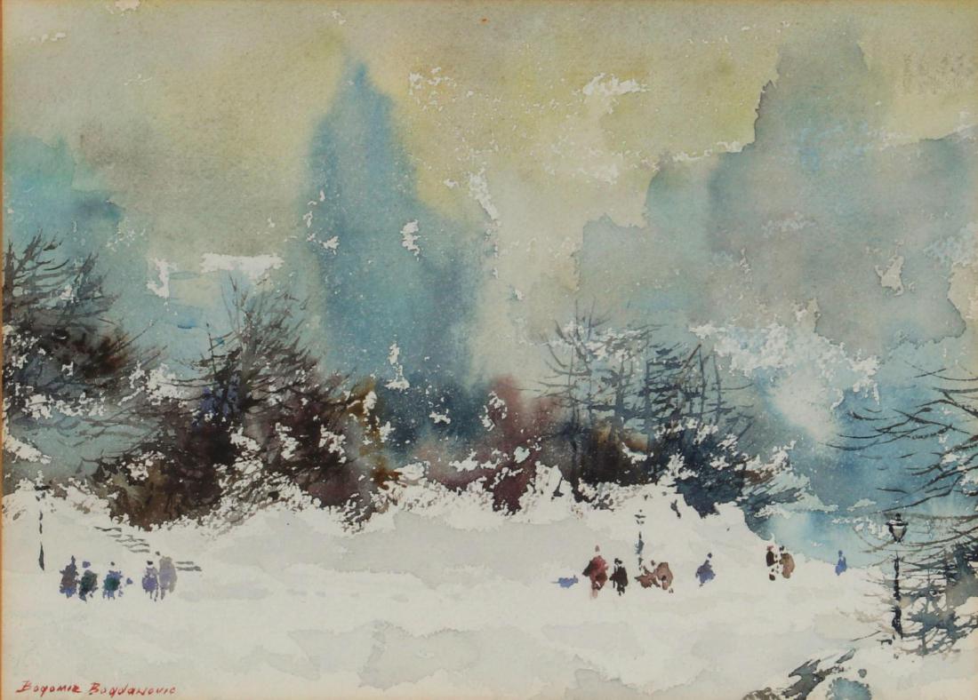 BOGOMIR BOGDANOVIC (1923-2011) WATERCOLOR ON PAPER (1 of 15)