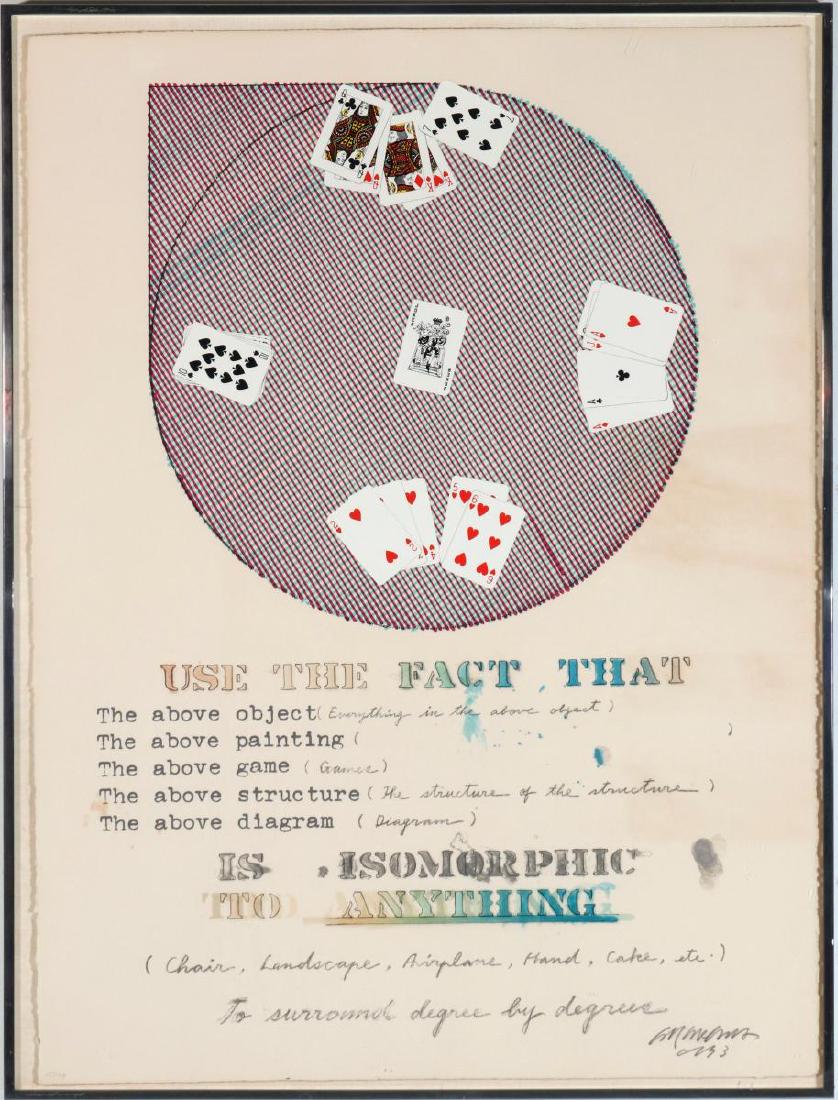 SHUSAKU ARAKAWA (1936-2010) PENCIL SIGNED LITHOGRAPH (1 of 10)