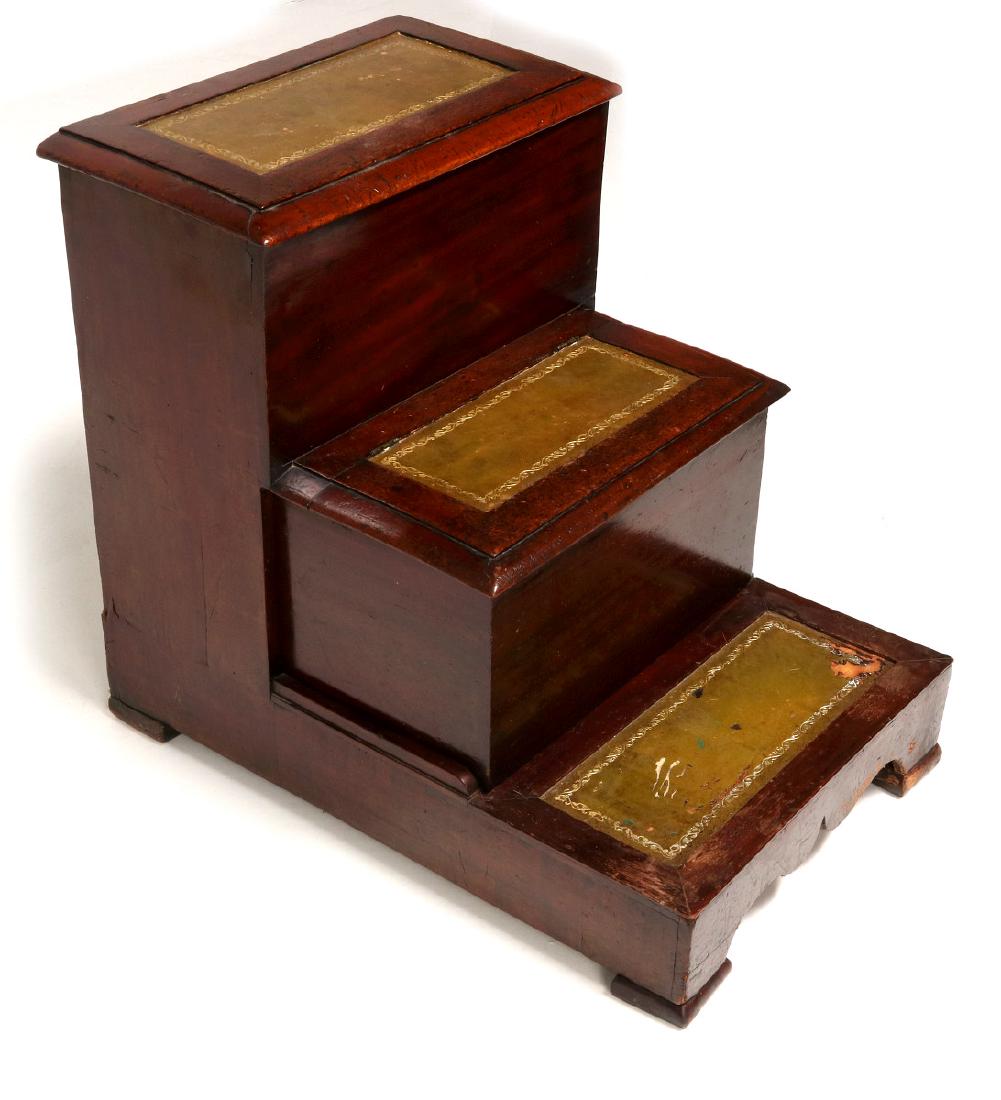 A SET OF 19TH CENTURY REGENCY BEDSIDE STEPS (1 of 9)