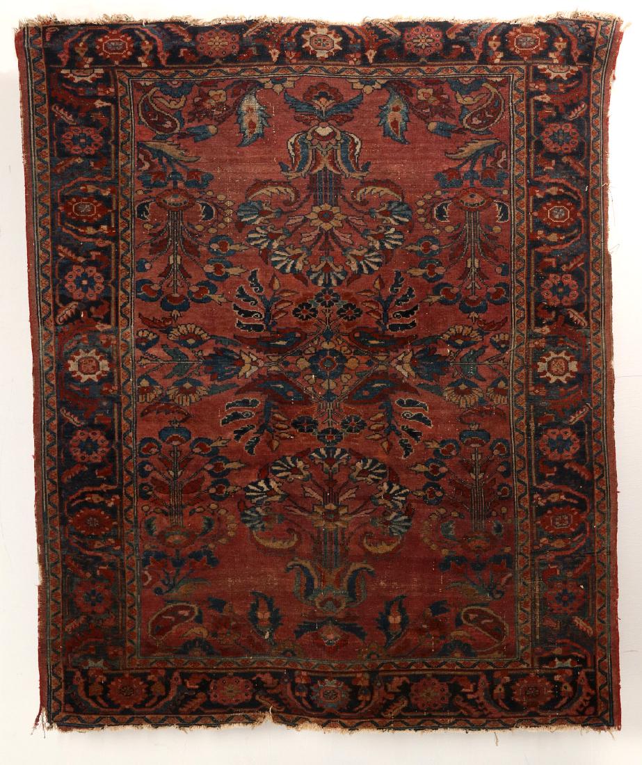 A 1930s PERSIAN LILIHAN HANDMADE RUG (1 of 13)