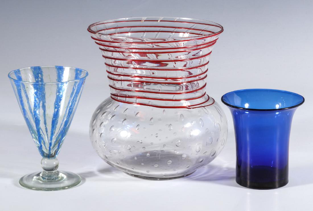 NASH CHINTZ AND THREADED STEUBEN ART GLASS (1 of 9)