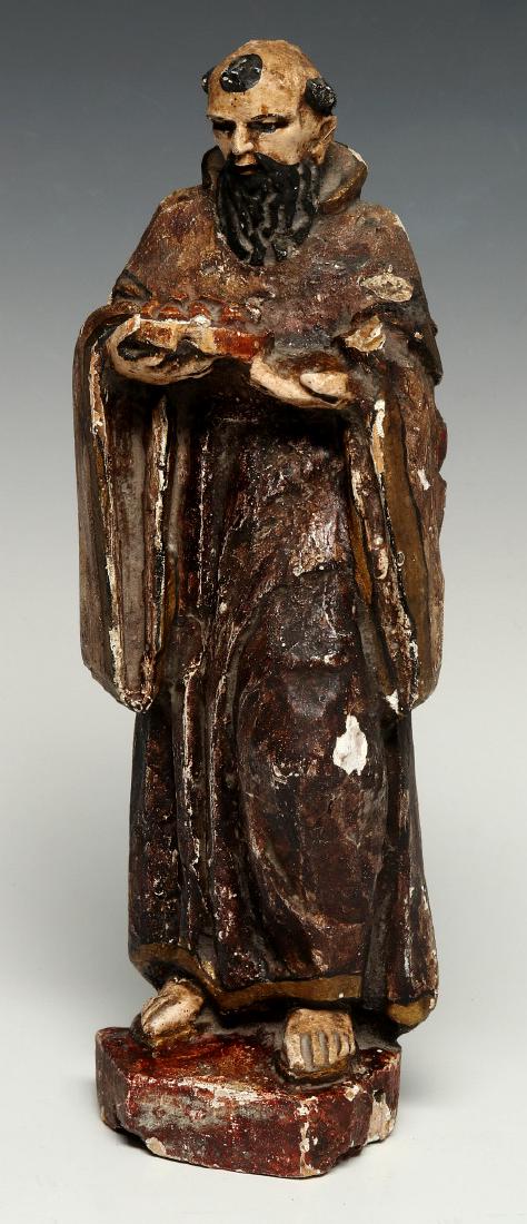 19TH C SPANISH COLONIAL ST. MICHAEL SANTOS FIGURE (1 of 10)