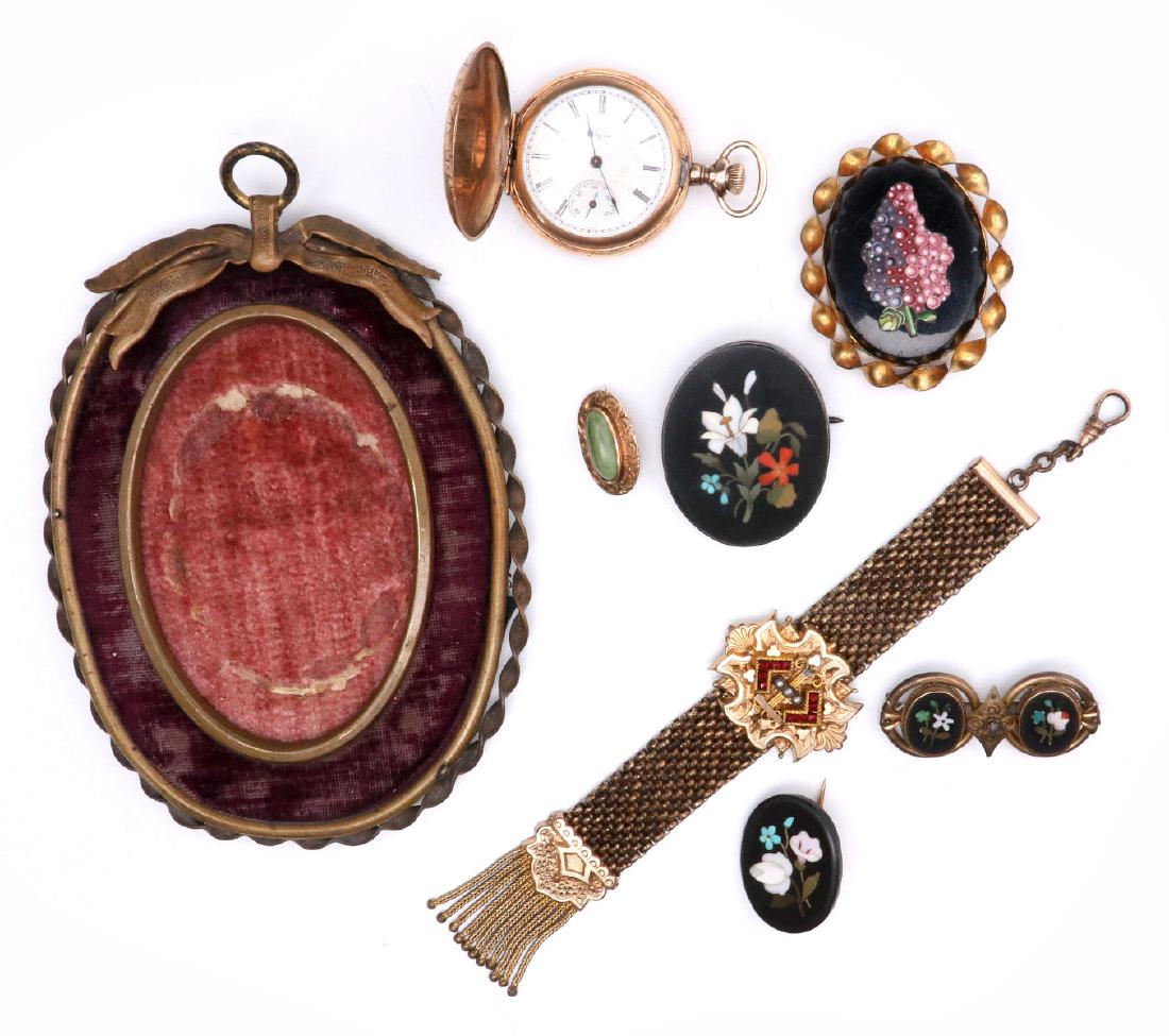 A COLLECTION OF VICTORIAN SMALLS, WATCH & JEWELRY (1 of 14)