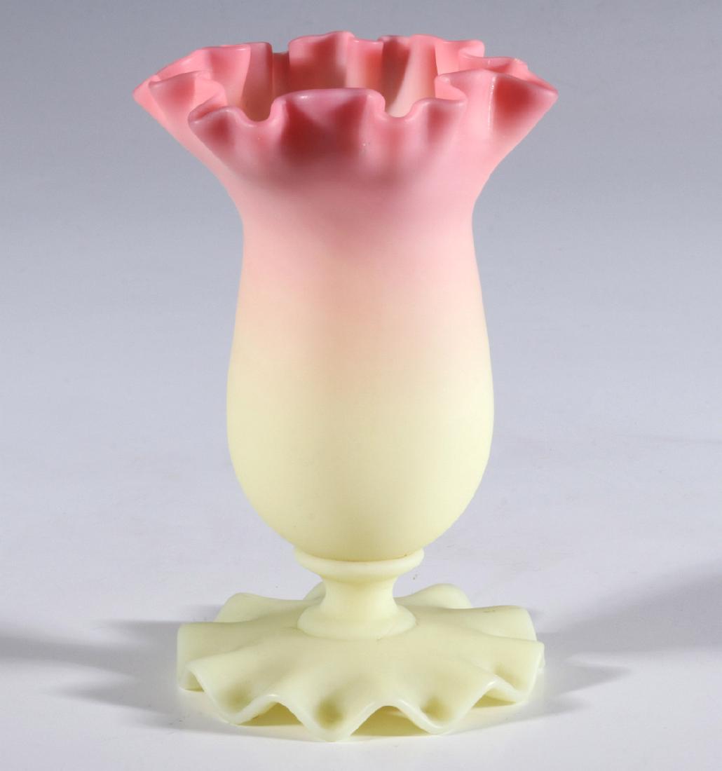 A GOOD 19TH C. BURMESE ART GLASS VASE ATTR TO WEBB (1 of 9)