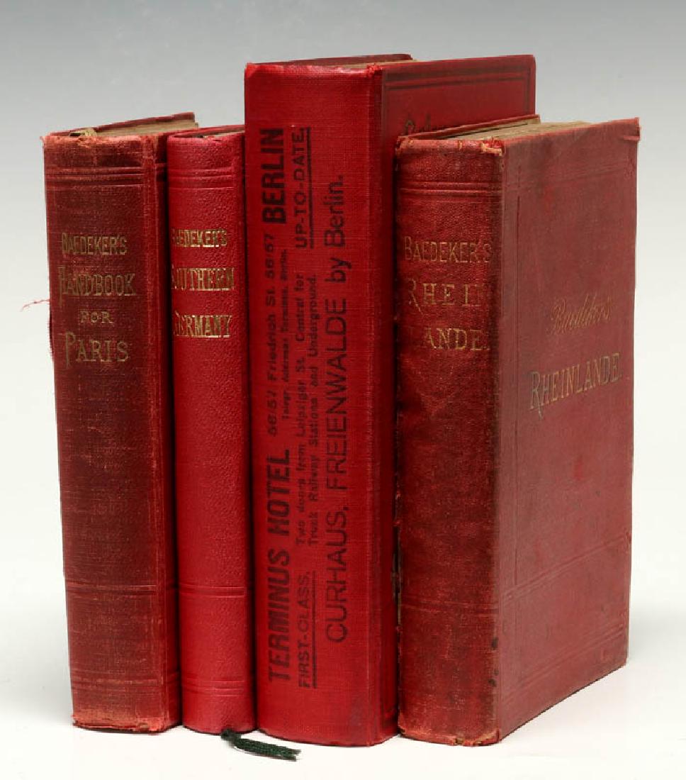 BAEDEKER'S GUIDE & GUIDE THROUGH EUROPE CIRCA 1900 (1 of 20)