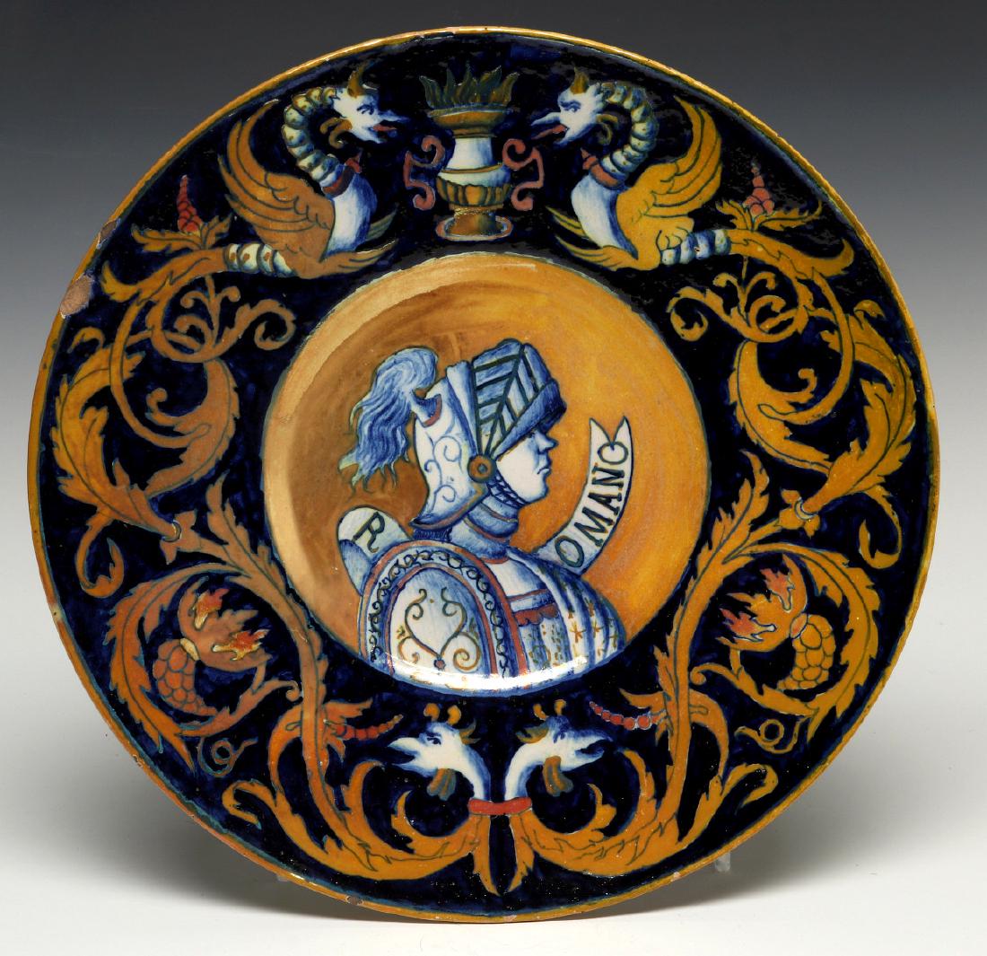 A 19TH CENTURY ITALIAN MAIOLICA FAIENCE CHARGER (1 of 11)