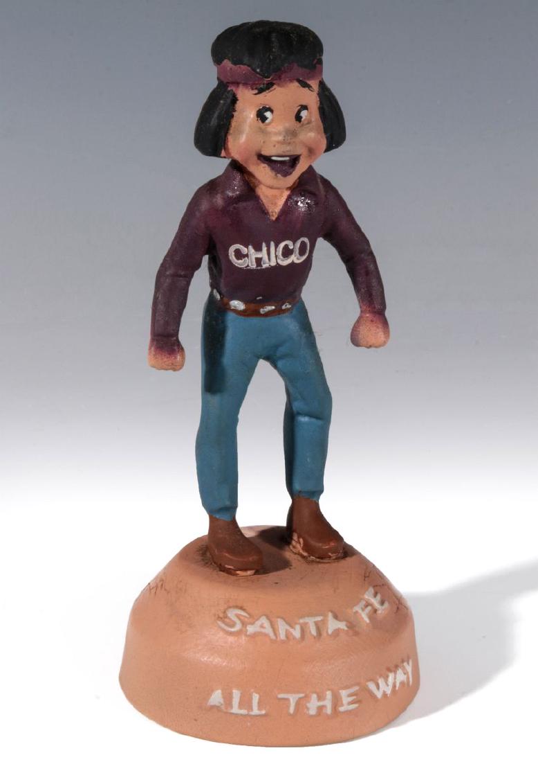 A SANTA FE RAILROAD 'CHICO' ADVERTISING FIGURE (1 of 10)