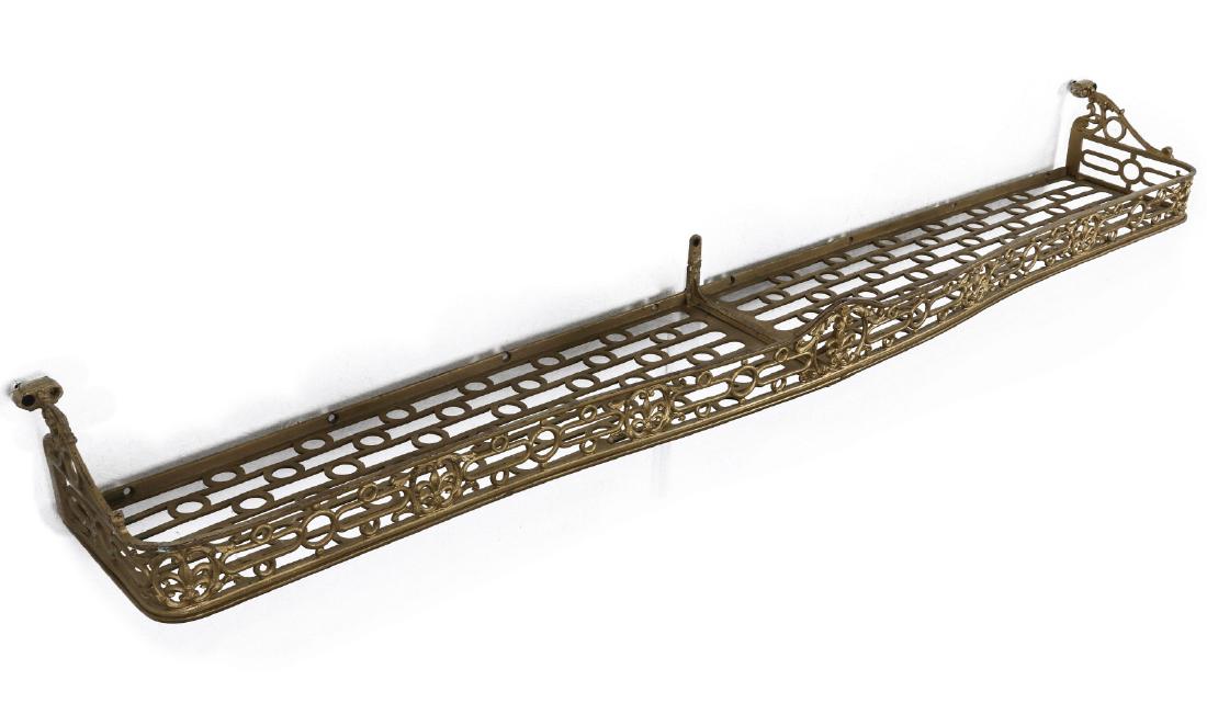 A 56-INCH ANTIQUE RAILROAD BASKET SHELF (1 of 11)