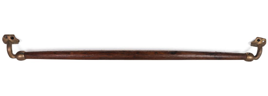 A 19TH CENTURY RAILROAD SLEEPER BERTH TOWEL ROD (1 of 9)