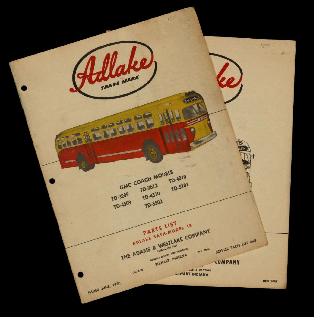 ADLAKE & GENERAL MOTORS BUS PARTS CATALOGS, 1950s (1 of 7)